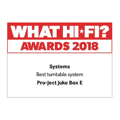 What Hi-Fi? Awards 2018 Pro-Ject Juke Box E